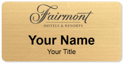 Custom name badges for Fairmont