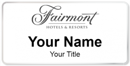 Custom name badges for Fairmont