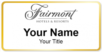 Custom name badges for Fairmont
