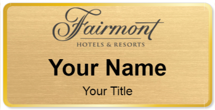 Custom name badges for Fairmont