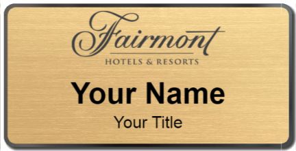 Custom name badges for Fairmont