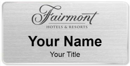 Custom name badges for Fairmont