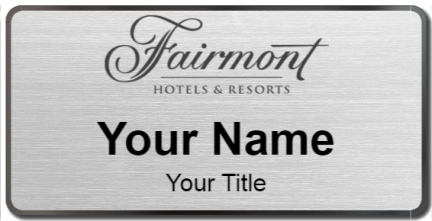 Custom name badges for Fairmont