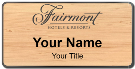 Custom name badges for Fairmont
