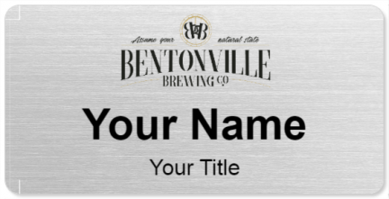 Custom name badges for Bentonville Brewing Company