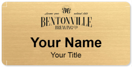 Custom name badges for Bentonville Brewing Company