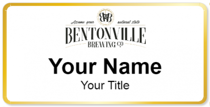 Custom name badges for Bentonville Brewing Company