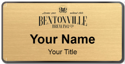 Custom name badges for Bentonville Brewing Company