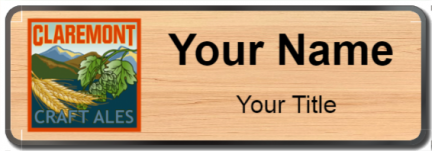 Custom name badges for Claremont Craft Ales