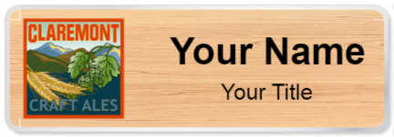 Custom name badges for Claremont Craft Ales