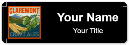 Custom name badges for Claremont Craft Ales