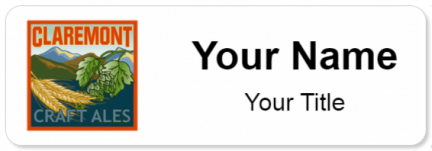 Custom name badges for Claremont Craft Ales