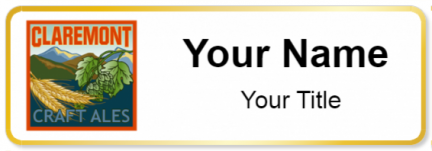 Custom name badges for Claremont Craft Ales