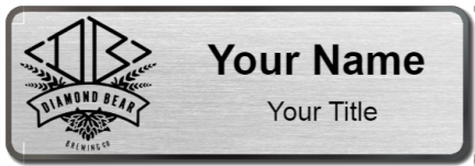 Custom name badges for Diamond Bear Brewing Company