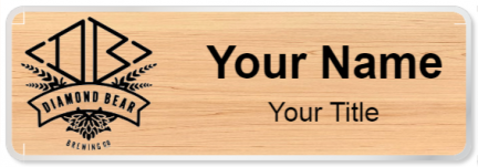 Custom name badges for Diamond Bear Brewing Company