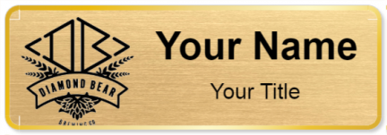 Custom name badges for Diamond Bear Brewing Company
