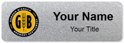 Custom name badges for Gordon Biersch Brewing Company