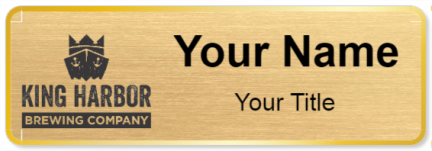 Custom name badges for King Harbor Brewing Company