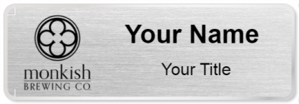 Custom name badges for Monkish Brewing Company