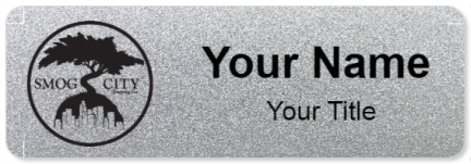 Custom name badges for Smog City Brewing Company