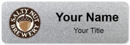 Custom name badges for Salty Nut Brewery