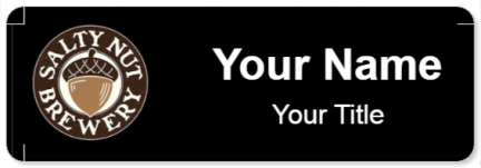 Custom name badges for Salty Nut Brewery