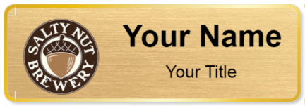 Custom name badges for Salty Nut Brewery