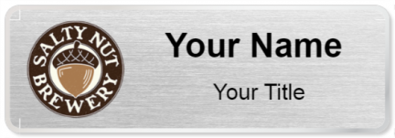 Custom name badges for Salty Nut Brewery