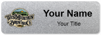 Custom name badges for West Mountain Brewing Company