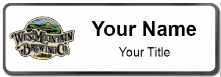 Custom name badges for West Mountain Brewing Company