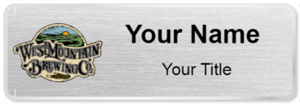 Custom name badges for West Mountain Brewing Company