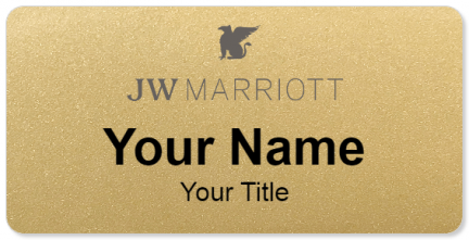 Custom name badges for JW Marriott