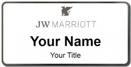 Custom name badges for JW Marriott