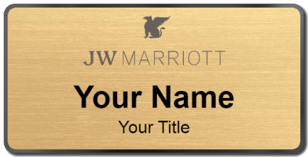 Custom name badges for JW Marriott