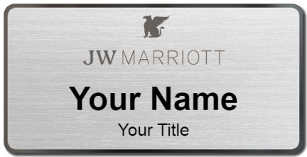 Custom name badges for JW Marriott