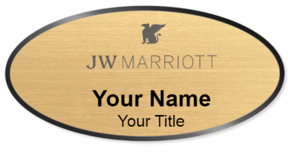 Custom name badges for JW Marriott