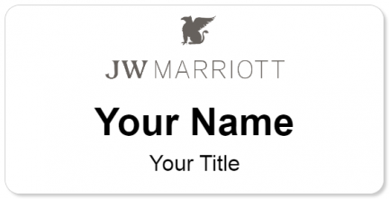 Custom name badges for JW Marriott
