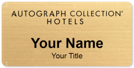 Custom name badges for Autograph Collection Hotels