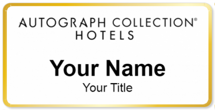 Custom name badges for Autograph Collection Hotels