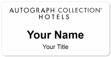 Custom name badges for Autograph Collection Hotels