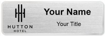 Custom name badges for Hutton Hotel