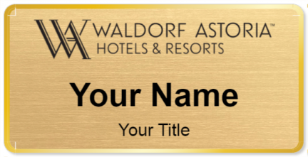 Custom name badges for Waldorf Astoria Hotels & Resorts