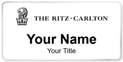 Custom name badges for Ritz Carlton