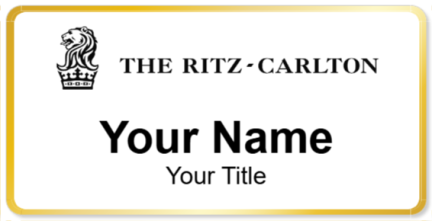 Custom name badges for Ritz Carlton