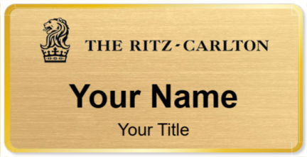 Custom name badges for Ritz Carlton