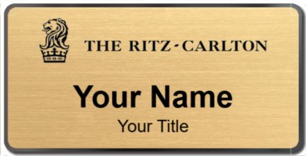 Custom name badges for Ritz Carlton