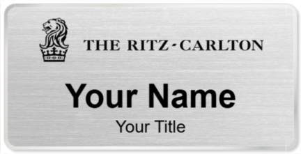 Custom name badges for Ritz Carlton