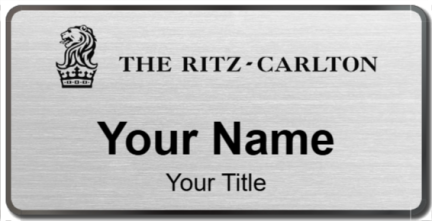 Custom name badges for Ritz Carlton