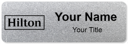 Custom name badges for Hilton