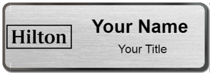 Custom name badges for Hilton